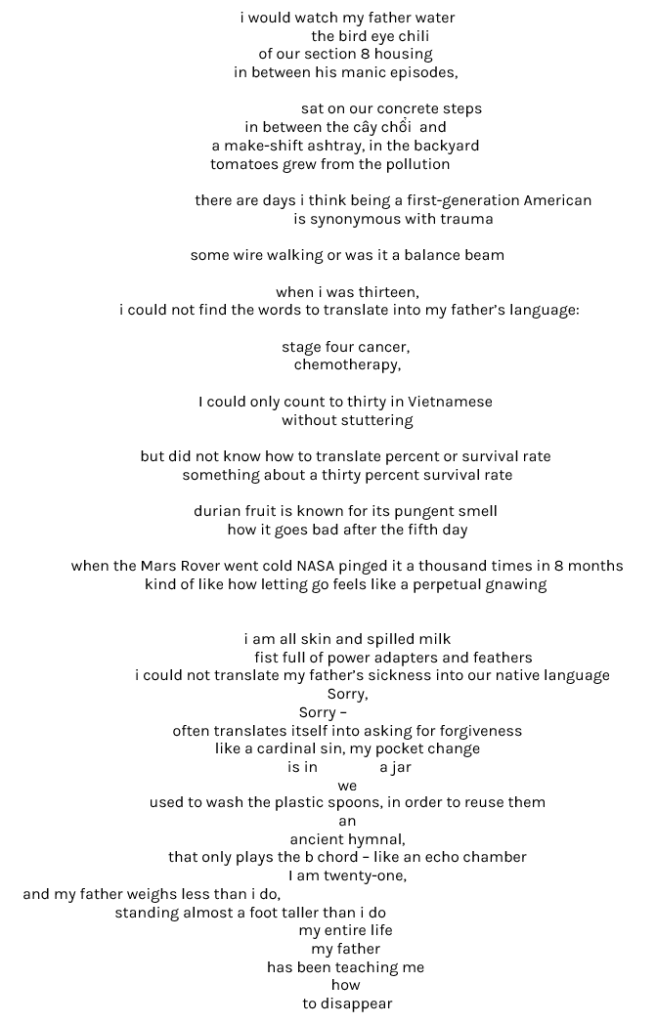 Jude Nguyen - ode to section 8 housing